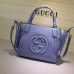 Gucci Soho Leather Top Handle Bag 369176 Blue Gucci Soho Leather Top Handle Bag 369176 Blue