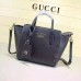Gucci swing mini leather top handle bag 368827 Black Gucci swing mini leather top handle bag 368827 Black