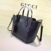 Gucci swing mini leather top handle bag 368827 Black Gucci swing mini leather top handle bag 368827 Black