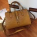 Gucci Jackie Soft Crocodile Top Handle Bag Brown