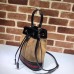 Gucci Ophidia Web Suede Small Bucket Top Handle Bag 550621 Brown