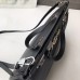 Gucci Zumi Grainy Leather Medium Top Handle Bag 564714 Black 2019