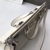 Gucci Zumi Grainy Leather Medium Top Handle Bag 564714 White 2019