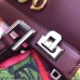 Gucci Zumi Smooth Leather Small Top Handle Bag 569712 Burgundy 2019