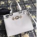 Gucci Zumi Grainy Leather Small Top Handle Bag 569712 White 2019 Gucci Zumi Grainy Leather Small Top Handle Bag 569712 White 2019