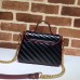 Gucci Diagonal GG Marmont Mini Top Handle Bag 583571 Black Gucci Diagonal GG Marmont Mini Top Handle Bag 583571 Black