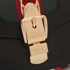 Gucci Sylvie leather mini handbag 421883 black(ENYI-722203) Gucci Sylvie leather mini handbag 421883 black(ENYI-722203)