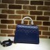 GUCCI PADLOCK SINATURE TOP HANDLE BAG 453188 BLUE 2017