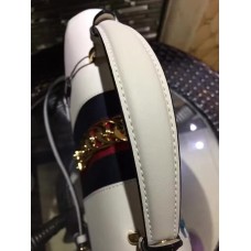 Gucci Sylvie Leather Embroidered Flowers Top Handle Medium Bag 431665 White(KDL-722501) Gucci Sylvie Leather Embroidered Flowers Top Handle Medium Bag 431665 White(KDL-722501)