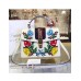 Gucci Sylvie Leather Embroidered Flowers Top Handle Medium Bag 431665 White(KDL-722501) Gucci Sylvie Leather Embroidered Flowers Top Handle Medium Bag 431665 White(KDL-722501)