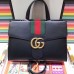 Gucci Web GG Marmont Top Handle Bag 476470 Black 2017