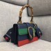 Gucci Web Shoulder Strap Dionysus Mini Top Handle Bag 523367 Blue/Green/Red 2018