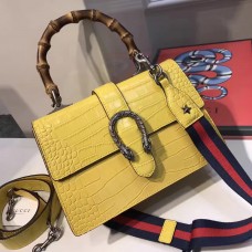 Gucci Dionysus leather top handle bag 448075 Yellow (SuperM-71907) Gucci Dionysus leather top handle bag 448075 Yellow (SuperM-71907)