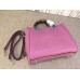 Gucci bamboo shopper mini leather top handle bag 368823 pink Gucci bamboo shopper mini leather top handle bag 368823 pink