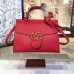 Gucci GG Marmont leather top handle 421890 red Gucci GG Marmont leather top handle 421890 red