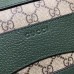 Gucci GG Supreme Briefcase Bag With Rainbow Strap 484663 Green 2017