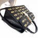 Gucci Sylvie Metal Animal Insects Studs Leather Top Handle Medium Bag 431665 Black 2017 Gucci Sylvie Metal Animal Insects Studs Leather Top Handle Medium Bag 431665 Black 2017