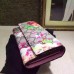 GUCCI GG BLOOMS CONTINENTAL WALLET PINK 404070 GUCCI GG BLOOMS CONTINENTAL WALLET PINK 404070