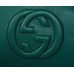 Gucci Soho leather clutch 336753 Green