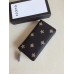 Gucci Bee Star Leather Zip Around Wallet 495062 2017 Gucci Bee Star Leather Zip Around Wallet 495062 2017