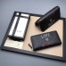 Gucci Ghost Calfskin Leather Letter Print Zip Around Wallet 457012 Black 2017