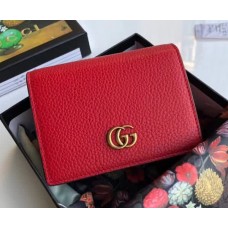 Gucci Leather Card Case 456126 Red Gucci Leather Card Case 456126 Red