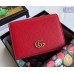 Gucci Leather Card Case ‎456126 Red