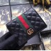Gucci Leather Card Case with Double G 536453 Black Gucci Leather Card Case with Double G 536453 Black