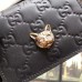 Gucci Signature Card Case with Cat 548057 Black Gucci Signature Card Case with Cat 548057 Black