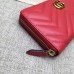 Gucci GG Marmont zip around wallet 443123 red Gucci GG Marmont zip around wallet 443123 red