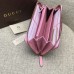 Gucci zip around wallet with embroidered face 431392 pink Gucci zip around wallet with embroidered face 431392 pink