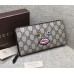 Gucci zip around wallet with embroidered face 431392 black Gucci zip around wallet with embroidered face 431392 black