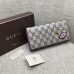 Gucci continental wallet with embroidered face 431394 pink Gucci continental wallet with embroidered face 431394 pink