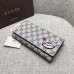 Gucci continental wallet with embroidered face 431394 pink Gucci continental wallet with embroidered face 431394 pink