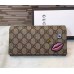 Gucci continental wallet with embroidered face 431394 Gucci continental wallet with embroidered face 431394