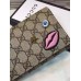 Gucci continental wallet with embroidered face 431394 Gucci continental wallet with embroidered face 431394