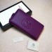 GUCCI SOHO WALLET 308004 IN GRAINED LEATHER purple