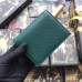 Gucci Zumi Grainy Leather Card Case Wallet 570660 Green 2019 Gucci Zumi Grainy Leather Card Case Wallet 570660 Green 2019