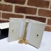 Gucci Vintage Web Rajah Chain Card Case Wallet 573790 Leather White Gucci Vintage Web Rajah Chain Card Case Wallet 573790 Leather White