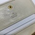 Gucci Vintage Web Rajah Chain Card Case Wallet 573790 Leather White Gucci Vintage Web Rajah Chain Card Case Wallet 573790 Leather White