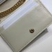Gucci Vintage Web Rajah Chain Card Case Wallet 573790 Leather White Gucci Vintage Web Rajah Chain Card Case Wallet 573790 Leather White
