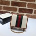 Gucci Vintage Web Rajah Chain Card Case Wallet 573790 Canvas Beige Gucci Vintage Web Rajah Chain Card Case Wallet 573790 Canvas Beige