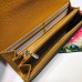 Gucci Zumi Grainy Leather Continental Wallet 573612 Yellow 2019