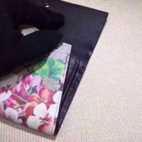 GUCCI GG BLOOMS CONTINENTAL WALLET COFFEE 404070 GUCCI GG BLOOMS CONTINENTAL WALLET COFFEE 404070