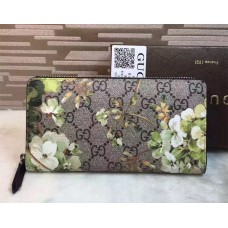 Gucci GG Blooms Zip Around Wallet 408665 Gucci GG Blooms Zip Around Wallet 408665