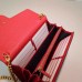 Gucci animalier leather chain wallet 414984 red Gucci animalier leather chain wallet 414984 red