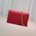 Gucci animalier leather chain wallet 414984 red Gucci animalier leather chain wallet 414984 red
