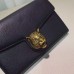 Gucci animalier leather chain wallet 414984 black Gucci animalier leather chain wallet 414984 black