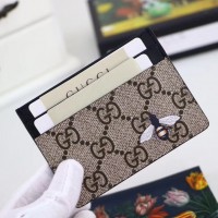 Gucci Bee Print GG Supreme Card Case 451277 Gucci Bee Print GG Supreme Card Case 451277