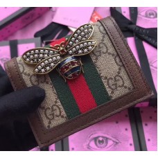 Gucci Queen Margaret GG Supreme Card Case 476072 Brown Gucci Queen Margaret GG Supreme Card Case 476072 Brown
